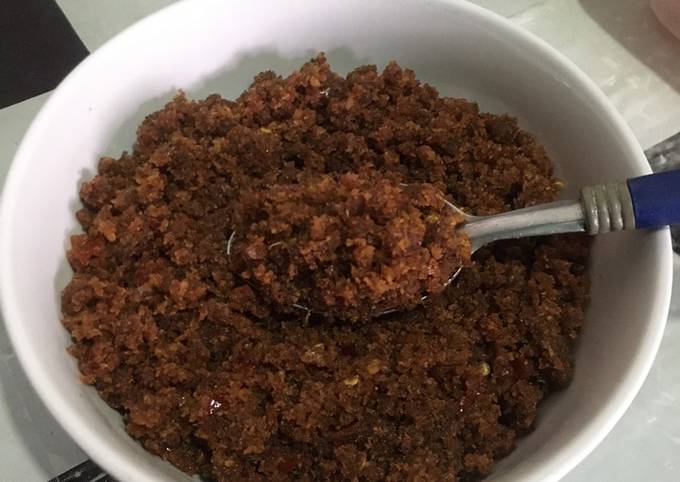 Resep Bumbu Urap Kering (kelapa sangrai) Anti Gagal