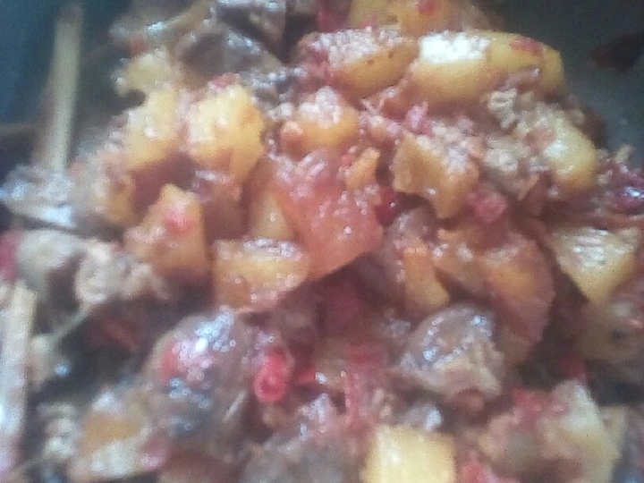 Langkah Mudah untuk Membuat Resep Sambal goreng kentang ati ampela yang Lezat Sekali Anti Ribet, Mantap