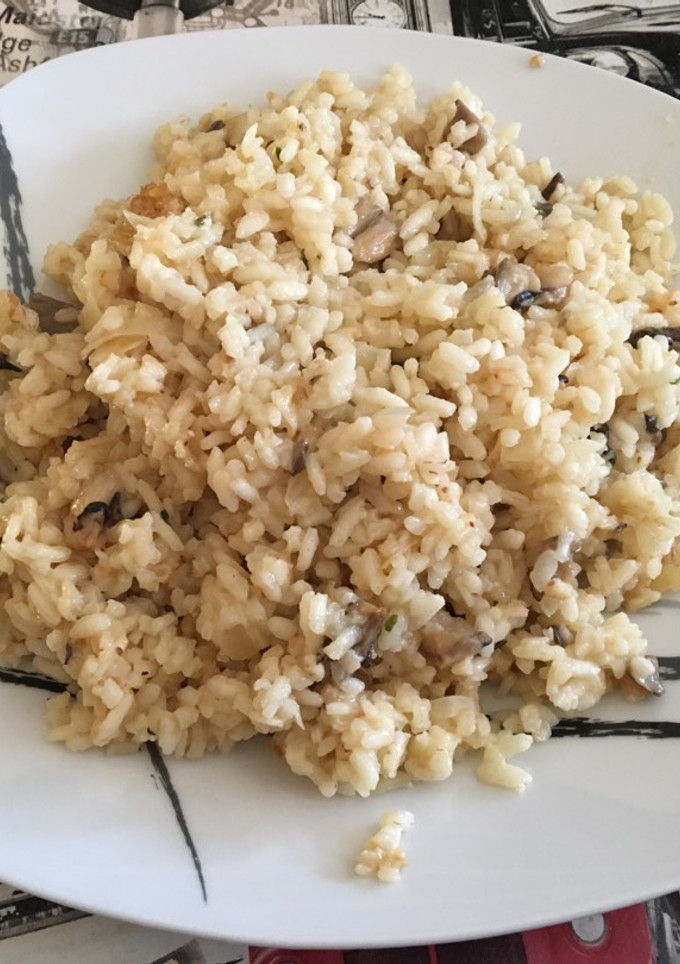 Una foto de Risotto con setas