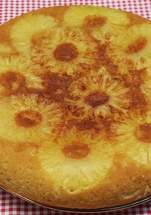 Una foto de Volteado de piña sin horno