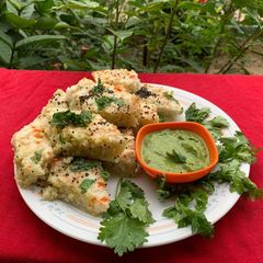A picture of Steam dhokla.
