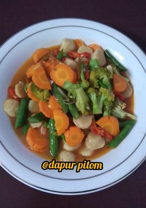 Foto resep Capcay sayur bakso tempe
