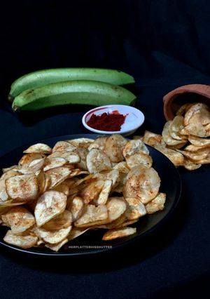 A picture of Raw Banana Chips.