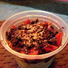 A picture of Strawberry Chocolate Mousse.
