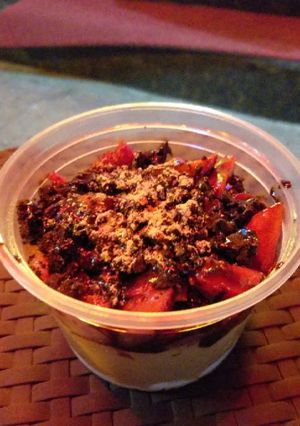 A picture of Strawberry Chocolate Mousse.
