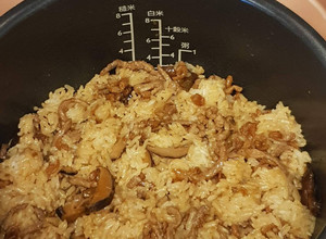 簡易古早味油飯～拌勻作法 的食譜成品照片