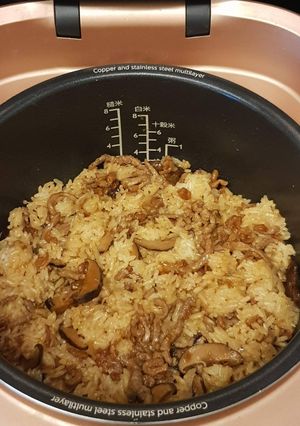 簡易古早味油飯～拌勻作法 的食譜成品照片