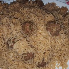 A picture of Meat ball rice pulao.