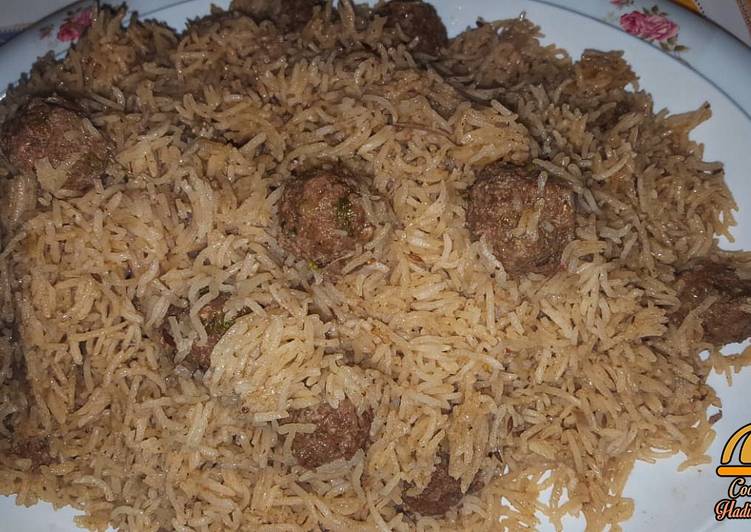 Step-by-Step Guide to Prepare Quick Meat ball rice pulao