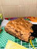Brownie de chocolate en polvo