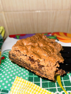 Una foto de Brownie de chocolate en polvo