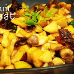 Fresh fruit chaat A picture of Fresh fruit chaat.