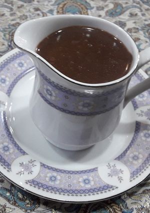 عکسی از دستور سس شکلاتی