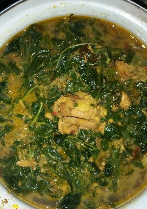 Foto resep Daun singkong bumbu gule