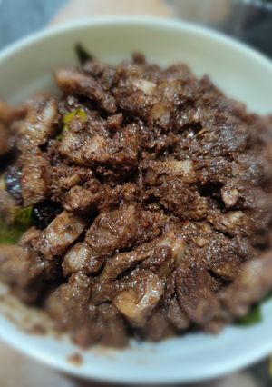Foto resep Saksang Namargota (pakai darah)