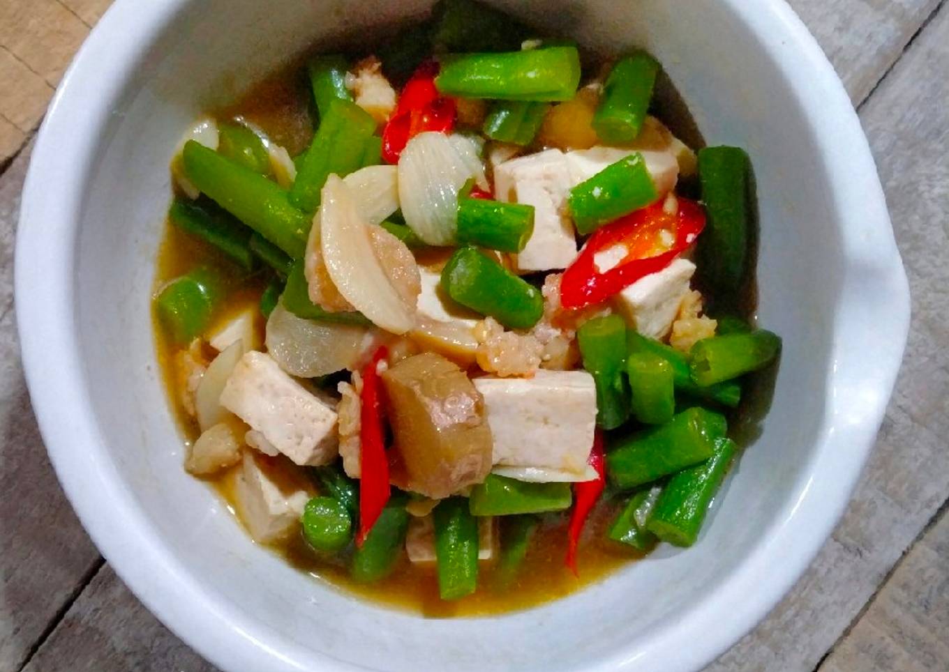 Cah Buncis Tahu Udang