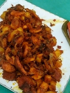 عکسی از دستور سوسیس بندری به سبک آبادان