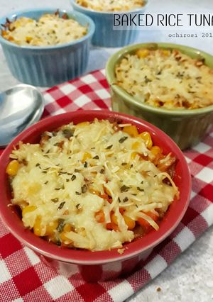 Foto resep Baked Rice Tuna #Bandung_RecookAdam'sMommy