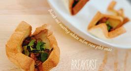 Hình ảnh món Spinach & mushroom toast - ăn dặm