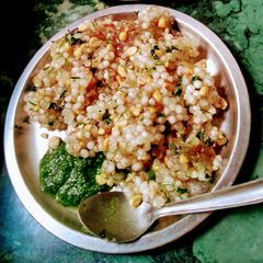A picture of Sabudana khichdi.