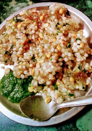 A picture of Sabudana khichdi.