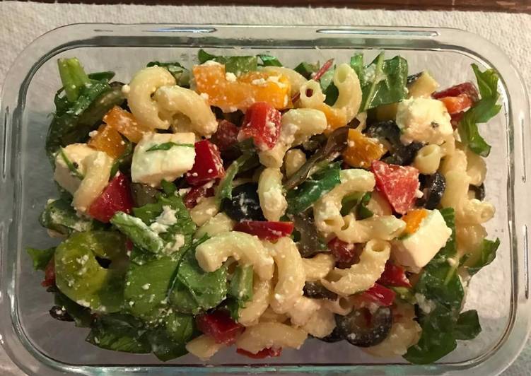 Steps to Prepare Super Quick Homemade Spinach Pasta Salad