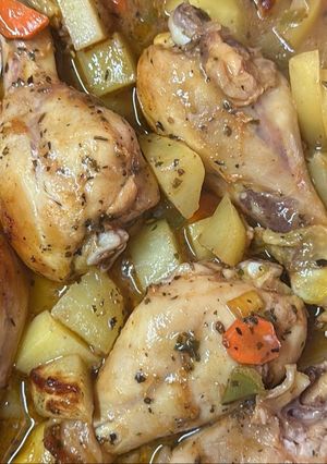 Una foto de Pollo al horno con bolsa de especias de Mercadona