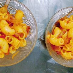 A picture of Tomato pasta.
