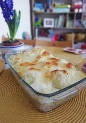 Rakott karfiol darálthússal, rizzsel recept fotója