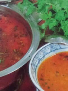 صورة لوصفة لوبيا بمرقة حمراء