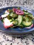Tako sunomono o ensalada de pulpo japonesa