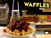Una foto de waffles en licuadora