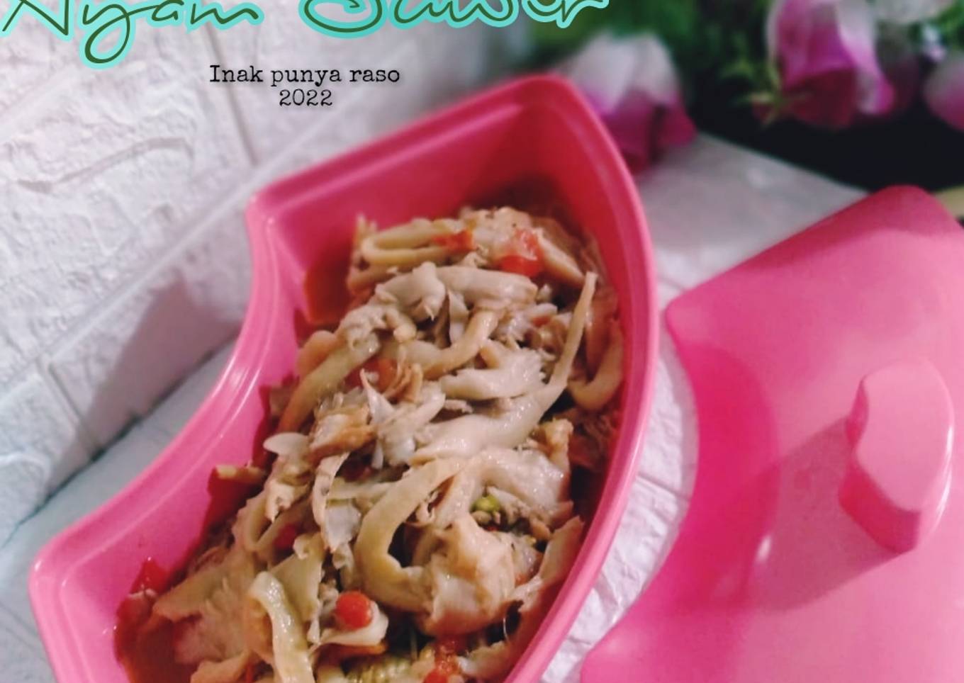 Tumis Jamur Tiram Ayam Suwir Bumbu Iris