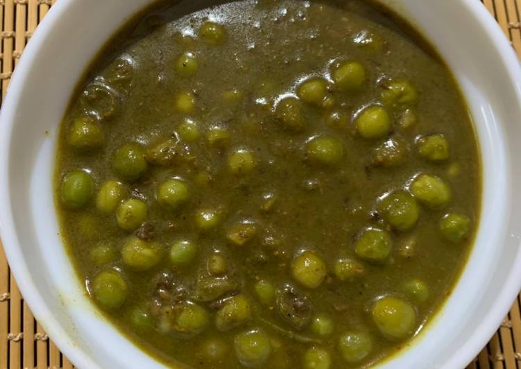 Simple Way to Prepare Homemade Green peas masala Satvik and no tomato