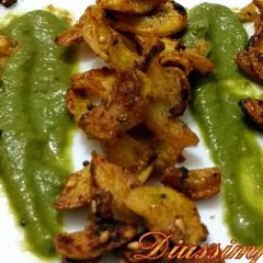 A picture of Crispy Arbi(Colocosia).