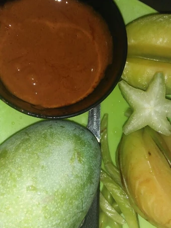 Cara Mudah Membuat Resep  Rujak Lombok belimbing manggal timun kedondong dll yang Lezat Sekali, Bikin Ketagihan