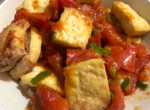 Hình của món Đậu phụ nhồi thịt sốt cà NCKD.