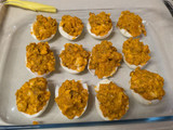 Huevos cocido con carne