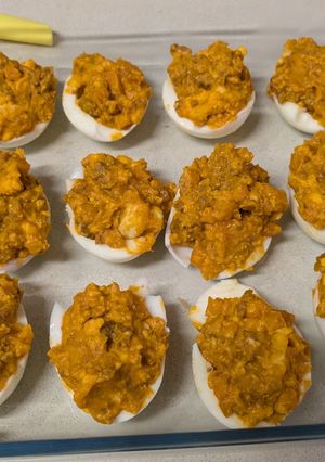 Una foto de Huevos cocido con carne