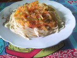 Espaguetis con vegetales