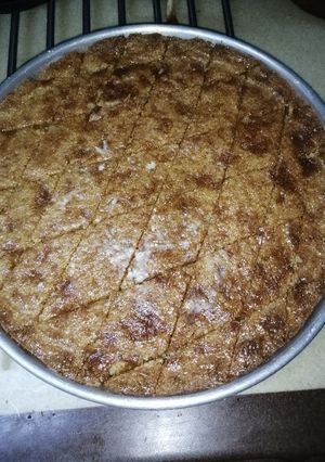 صورة لوصفة بسبوسه بالقشطه