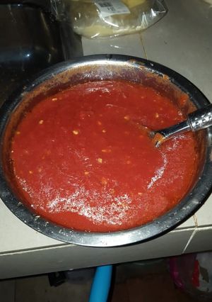 Una foto de Salsa para pizza bien fácil y sin cocinar