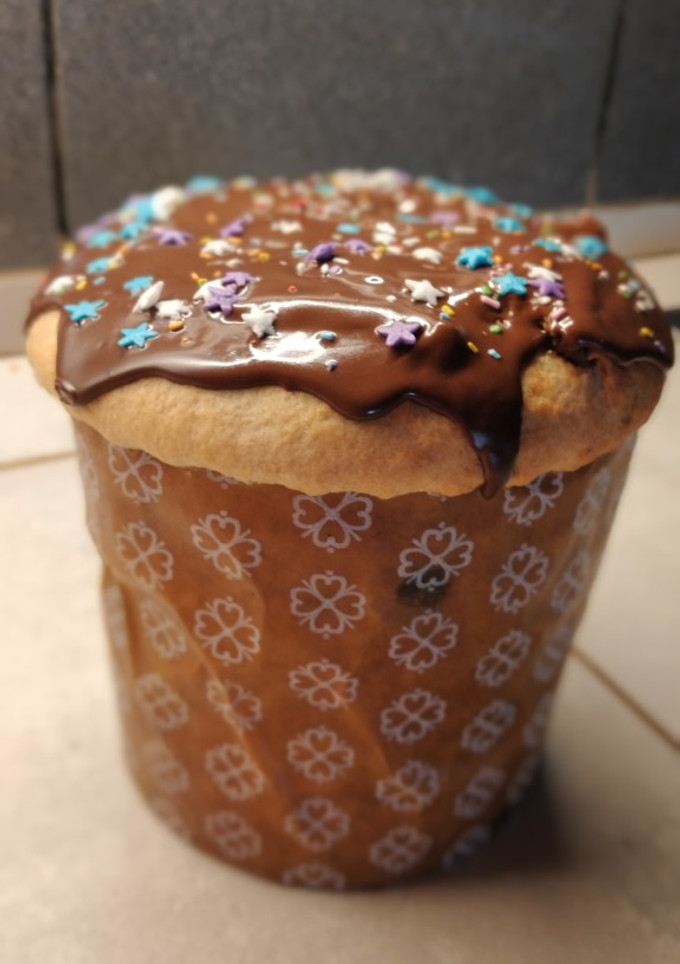 Una foto de Pan dulce con chispas de chocolate!! Y mucho chocolate