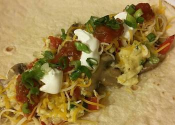 Without Fail Making Recipe Mushroom  Bell Pepper Breakfast Burritos Very Delicious Without Fail Making Recipe Mushroom  Bell Pepper Breakfast Burritos Very Delicious