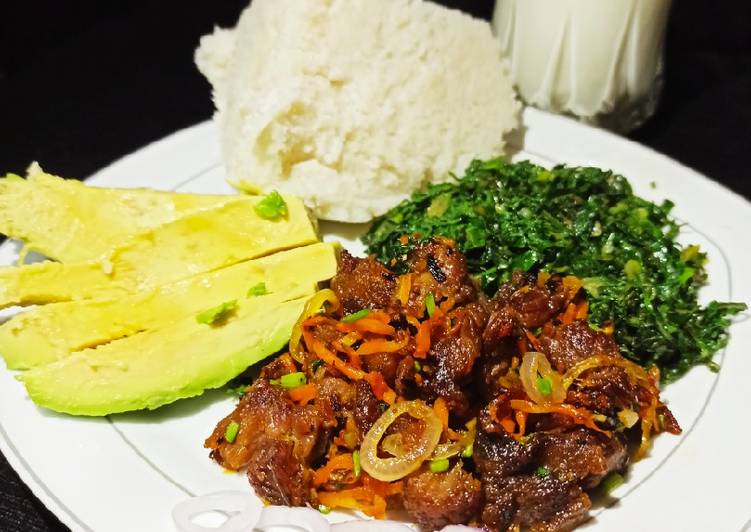 How to Prepare Favorite Fried Red meat with greens