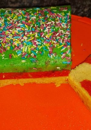 Foto resep Bolu kukus pelangi