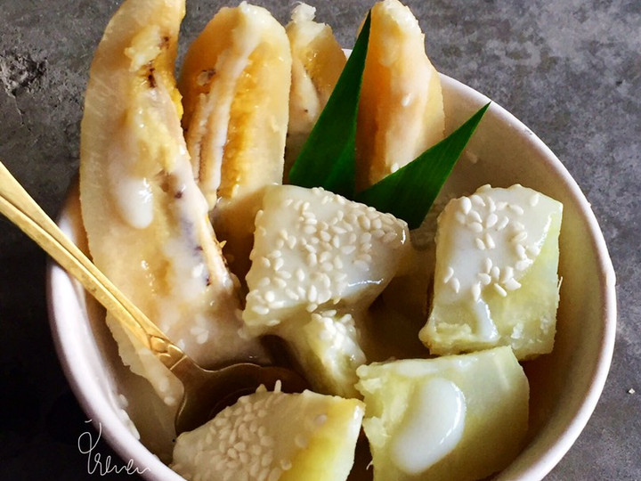 Cara Gampang Membuat Pisang Ubi Mandi Susu 🍌 🍠 🥛 Menu Enak Dan Mudah Dibuat