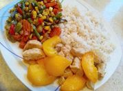 Una foto de arroz para acompañar las carnes