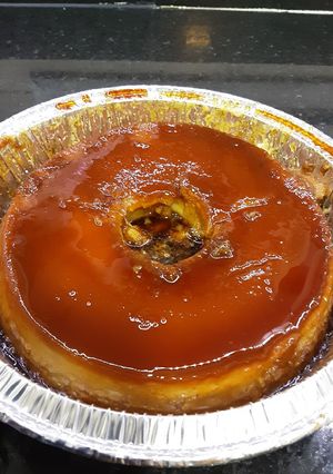 Una foto de Flan