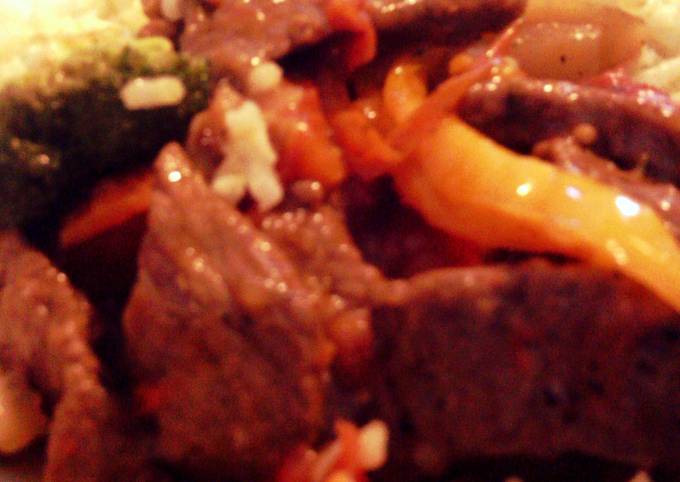 Recipe of Homemade sunshines pepper steak